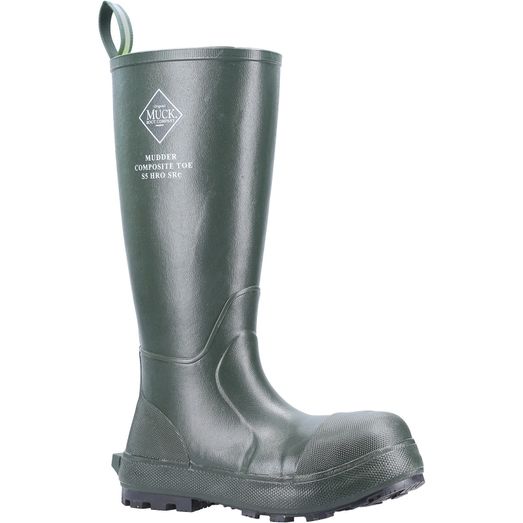 Muck Boots Mudder Tall Safety Wellington S5 Moss Green