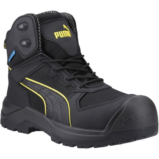 Puma Safety Rock Heavy Duty Waterproof Boot Black/Yellow
