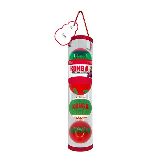 Kong Holiday Occasions Balls Dog Toy Assorted