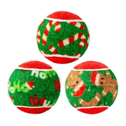 Kong Holiday Squeakair Balls Dog Toy Green