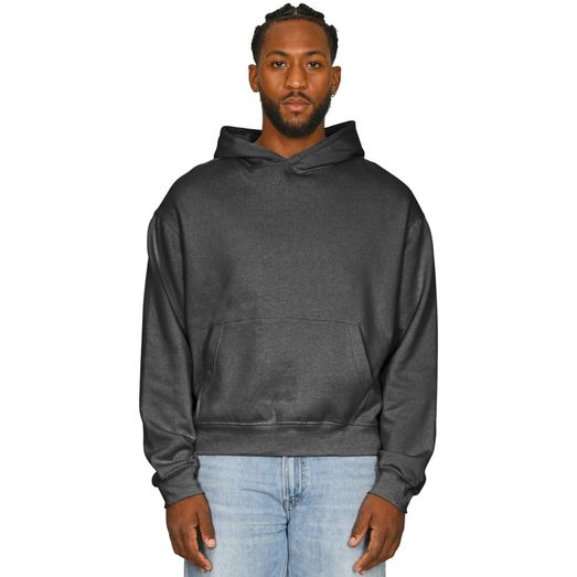 Casual Classics Premium Combed 330 Acid Wash Boxy Oversize Hood - Acid Black
