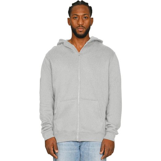 Casual Classics Ringspun Blended 280 Core Tall Zip Hood - Ash Grey