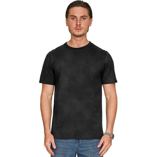 Casual Classics Ringspun Combed 180 Acid Wash Slim T-Shirt - Acid Black