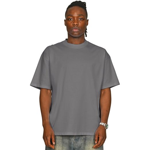 Casual Classics Supreme Organic Combed 350 Oversize Extended Neck T-Shirt - Charcoal