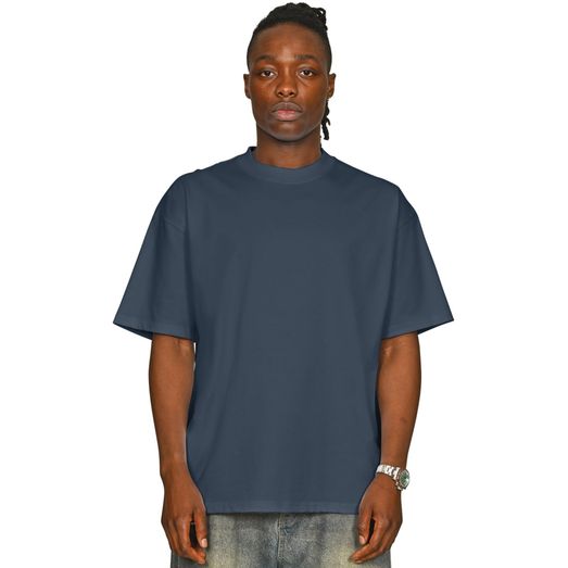 Casual Classics Supreme Organic Combed 350 Oversize Extended Neck T-Shirt - Petrol Blue