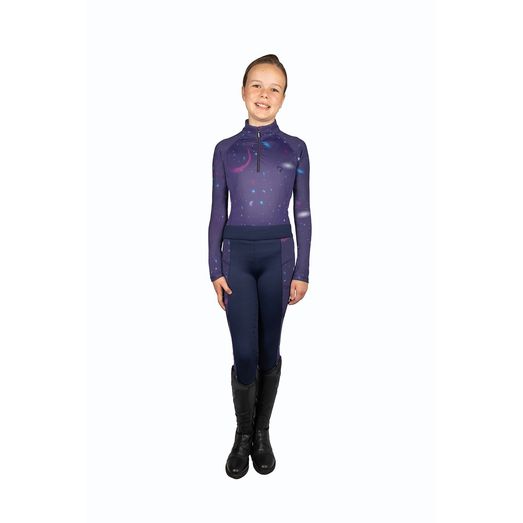 Hy Equestrian Elevate Mizs Out of this World Base Layer Navy/Magenta