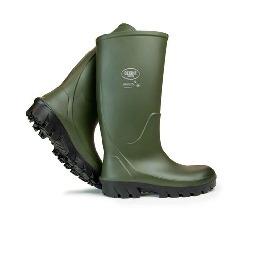 Bekina StepliteS Flexgrip Safety Wellington Boots Green