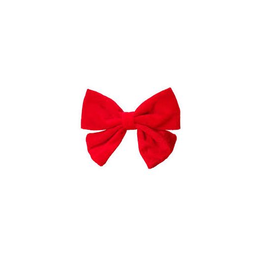 House of Paws Oversized Red Velvet Bow Tie for Dogs