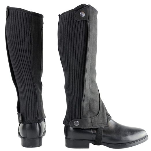 Hy Equestrian Amara Children's Half Chaps - Black