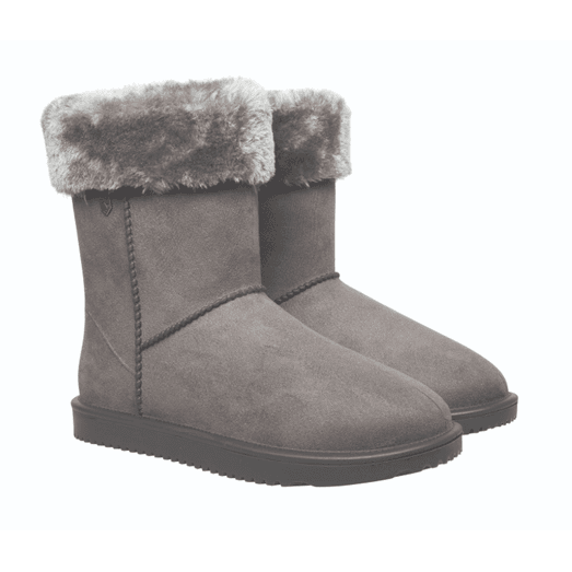Hy Equestrian Children's Chisworth Waterproof Fleece Boot with Faux Fur - Grey