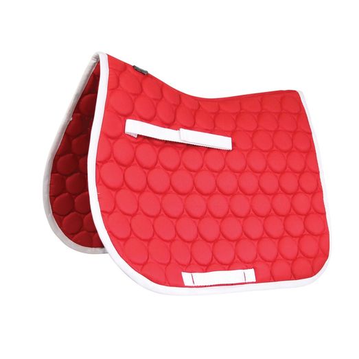 Hy Equestrian Christmas Saddle Pad - Red/White