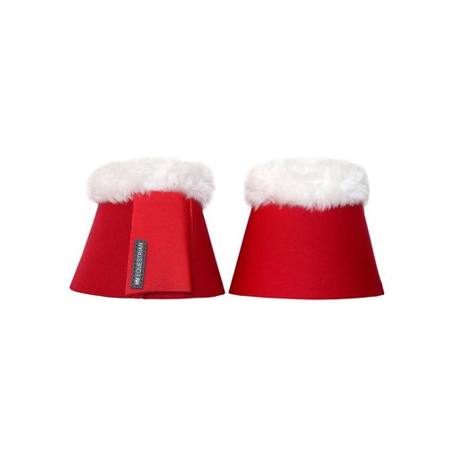 Hy Equestrian Christmas Santa Over Reach Boots - Red/White