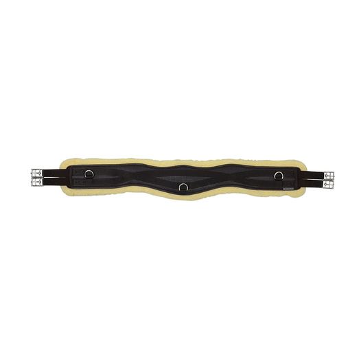 Hy Equestrian Fleece Lined GP/Jumping Contoured Girth - Black/Black