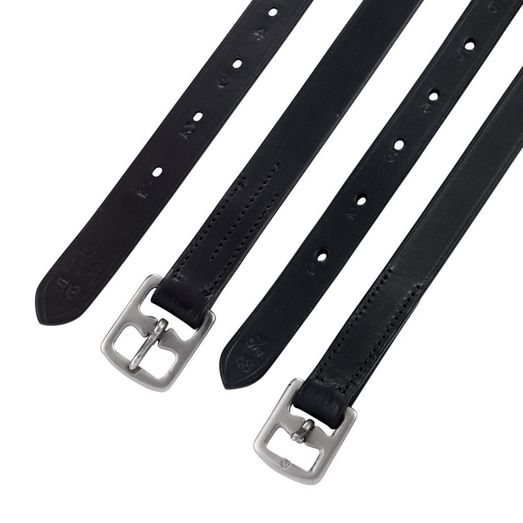 Hy Equestrian Stirrup Leathers - Black Adult