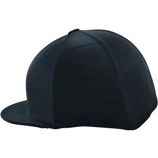 Hy Equestrian Velour Soft Velvet Hat Cover - Black