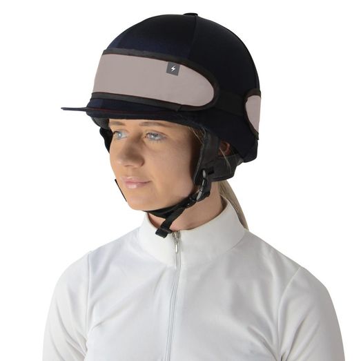 Silva Flash Reflective Hat Band by Hy Equestrian - Reflective Silver