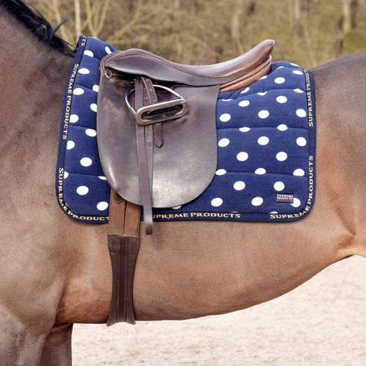 Supreme Products Dotty Fleece Saddle Pad - Noble Navy