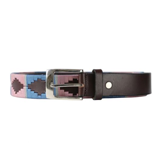 Hy Equestrian Elevate Polo Belt - Blue/Pink/Vanilla