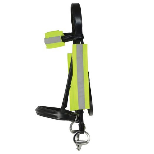 Reflector Bridle Bands by Hy Equestrian - Yellow