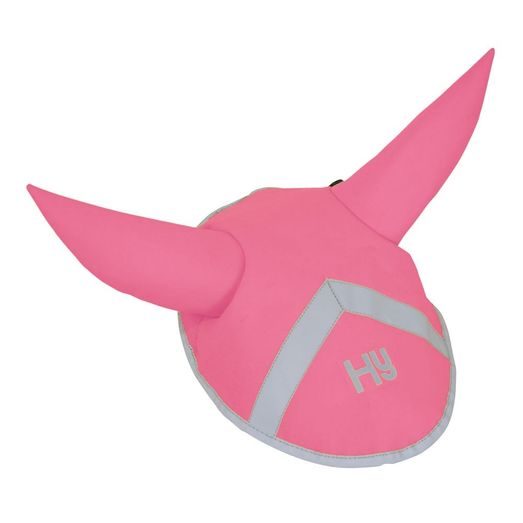 Reflector Ear Bonnet by Hy Equestrian - Pink