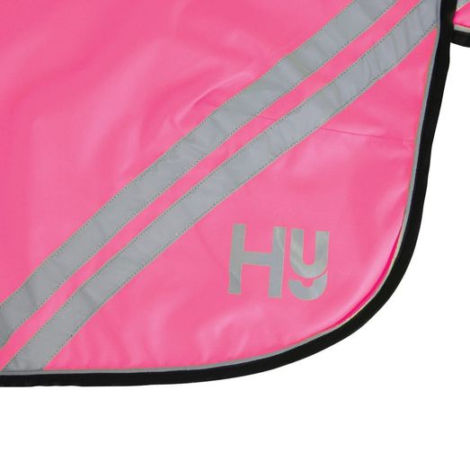 Reflector Mesh Exercise Sheet by Hy Equestrian - Pink