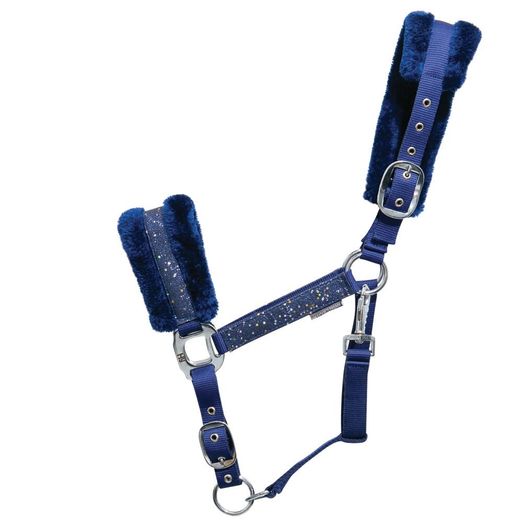 Hy Equestrian Dazzle Head Collar - Twilight Navy