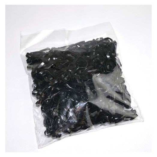 Lincoln Silicone Plaiting Bands - Black