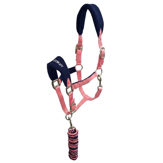 Whitaker Hc160 Club Headcollar &amp; Lead Rope Set Pink
