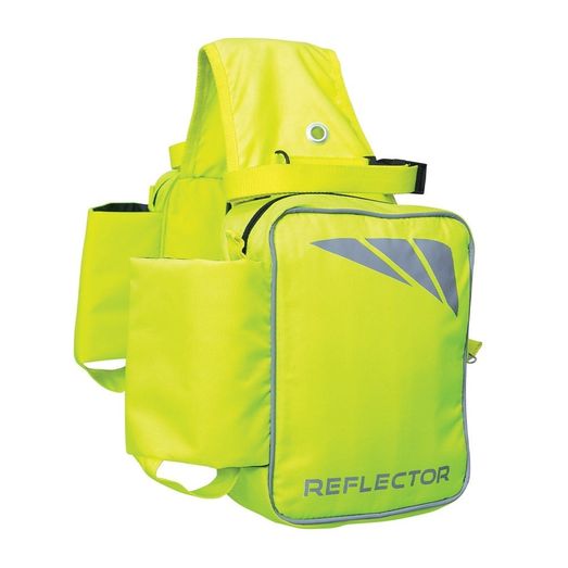 Reflector Saddle Pannier by Hy Equestrian - Yellow