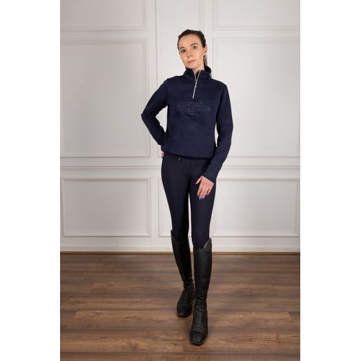 Coldstream Hamilton Sparkle Quarter Zip Navy