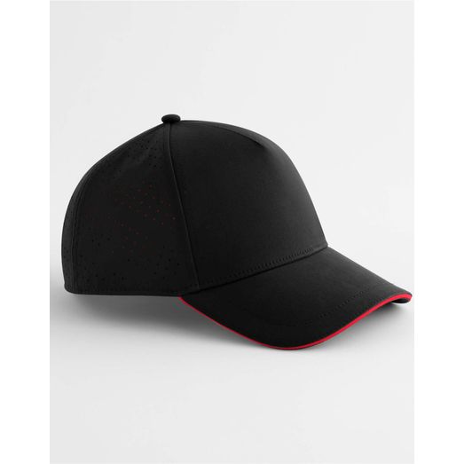 Beechfield Accelerate Cap Black/Red