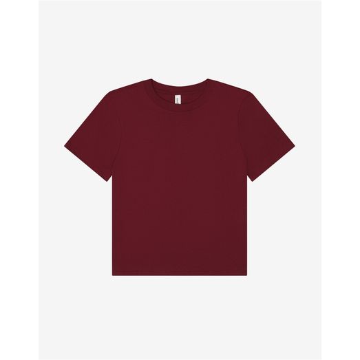 Bella Women's Heavy Boxy Tee Maroon