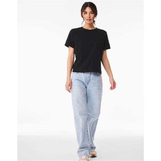 Bella Women's Heavy Boxy Tee Vintage Black