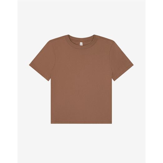 Bella Women's Heavy Boxy Tee Vintage Brown