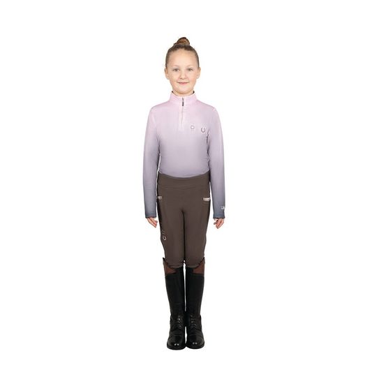 Lucky Pony Riding Tights by Little Rider - GREY/PINK