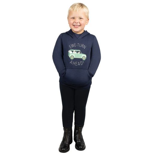 Ewe-Turn Ahead Collection Hoodie by Little Knight - Navy