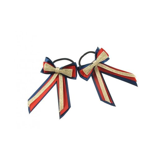 ShowQuest Piggy Bow and Tails - Navy/Red/Gold