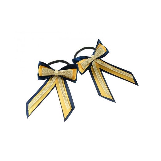ShowQuest Piggy Bow and Tails - Navy/Sunshine/Gold