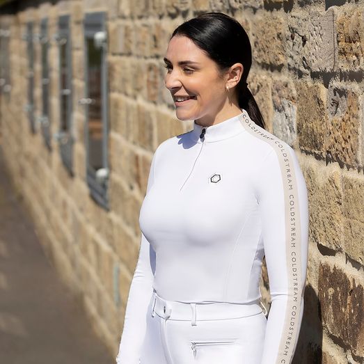 Coldstream Cairncross Long Sleeve Base Layer - White