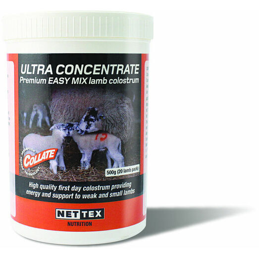 Nettex Collate Ultra Concentrate Premium Lamb Colostrum 500g (20 Lamb Pack)
