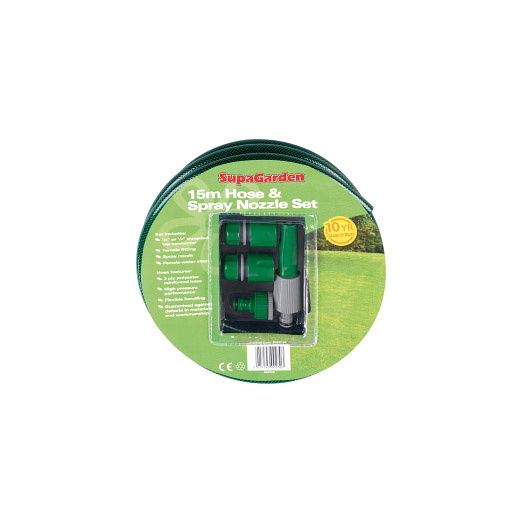 SupaGarden Hose &amp; Spray Nozzle Set