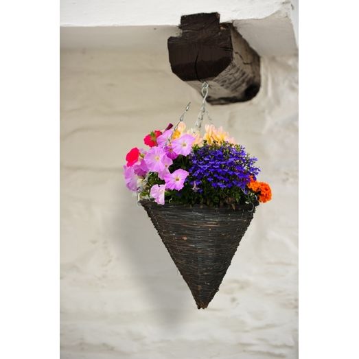 Ambassador Willow Hanging Cone Basket