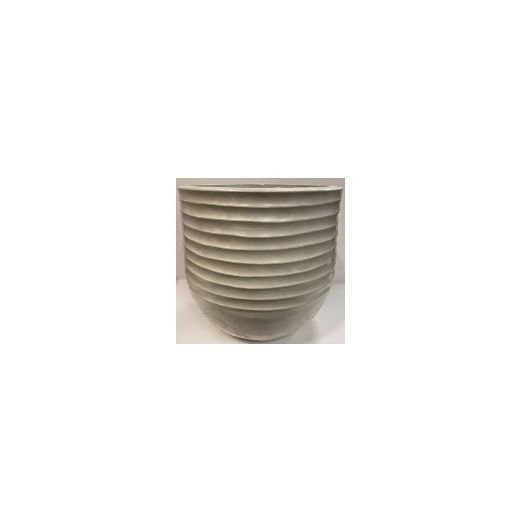 Kaemingk Jamie Plastic Round Planter Off White