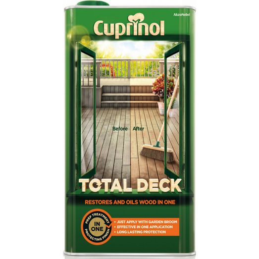 Cuprinol Total Deck Restorer &amp; Oil 5L