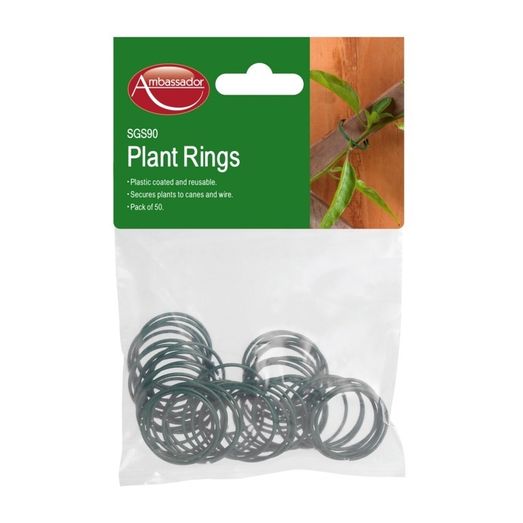 Ambassador Coated Plant Rings (Pack of 50)