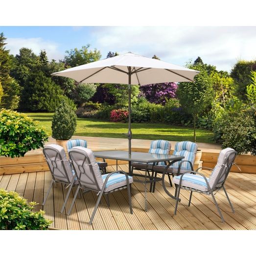 Pagoda Roma Dining Set With Parasol