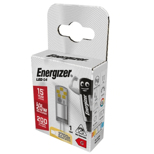 Energizer LED G4 200lm 2700k Warm White