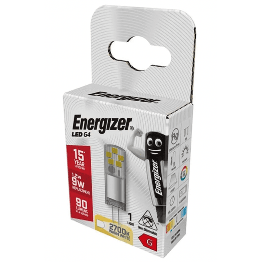 Energizer LED G4 90lm 2700k Warm White
