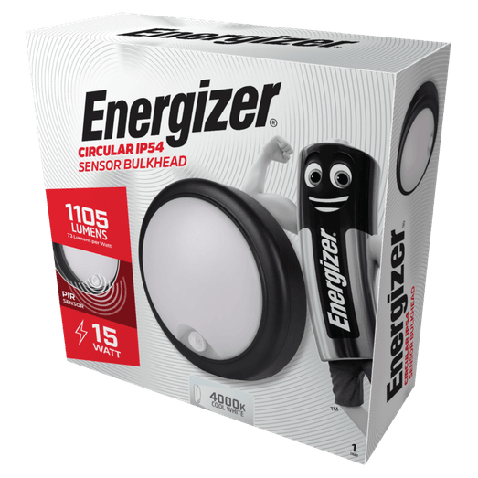 Energizer LED PIR Round Bulkhead IP54