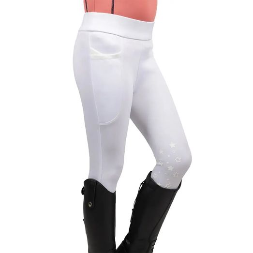 Elevate Selena Riding Tights Layer By Little Rider - White